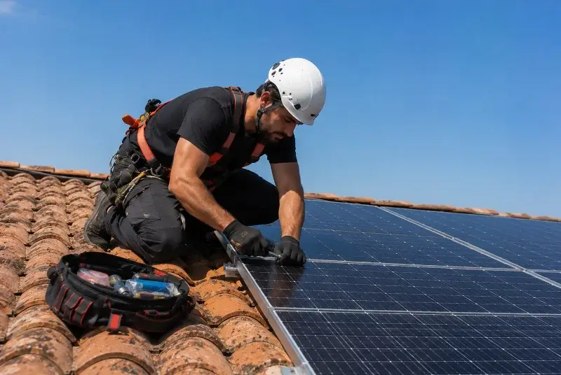 Maintenance et monitoring de panneaux solaires à Montracol